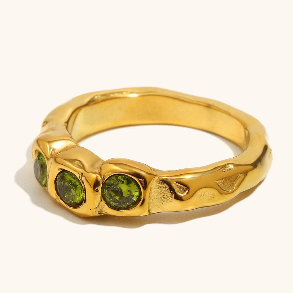 Olive stone rings