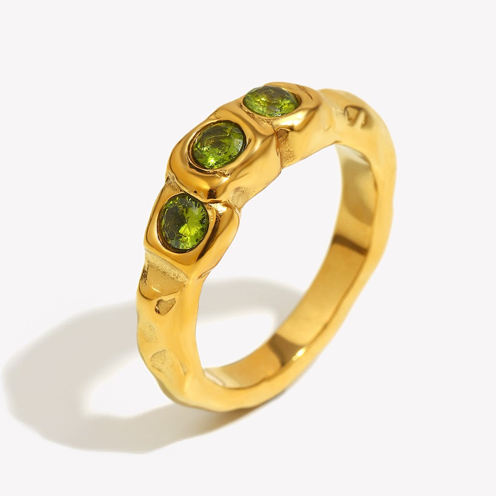 Olive stone rings
