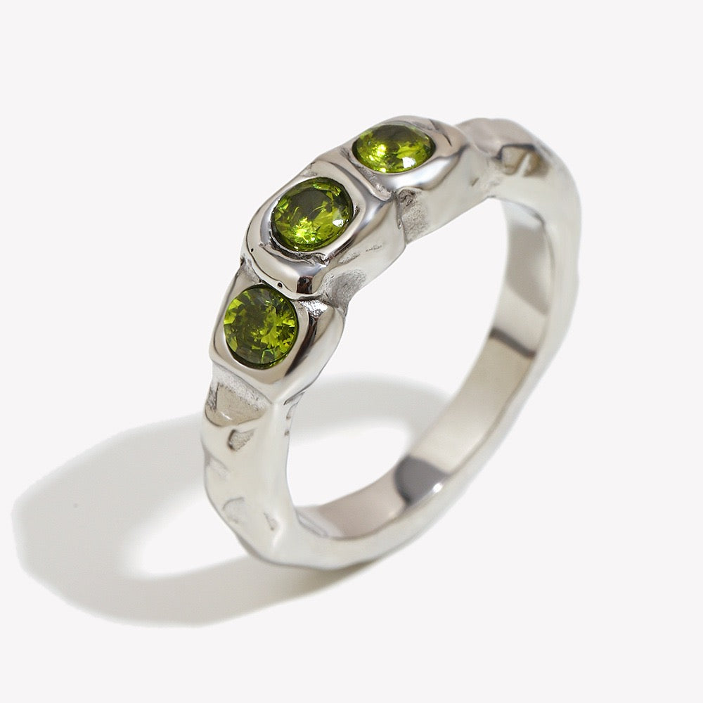 Olive stone rings
