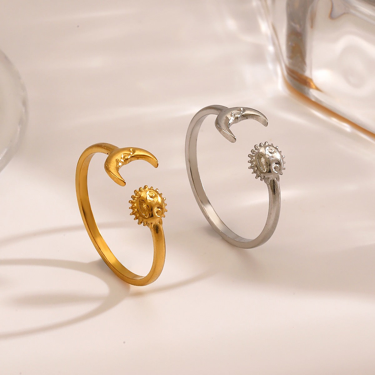 Lou Sun and moon rings
