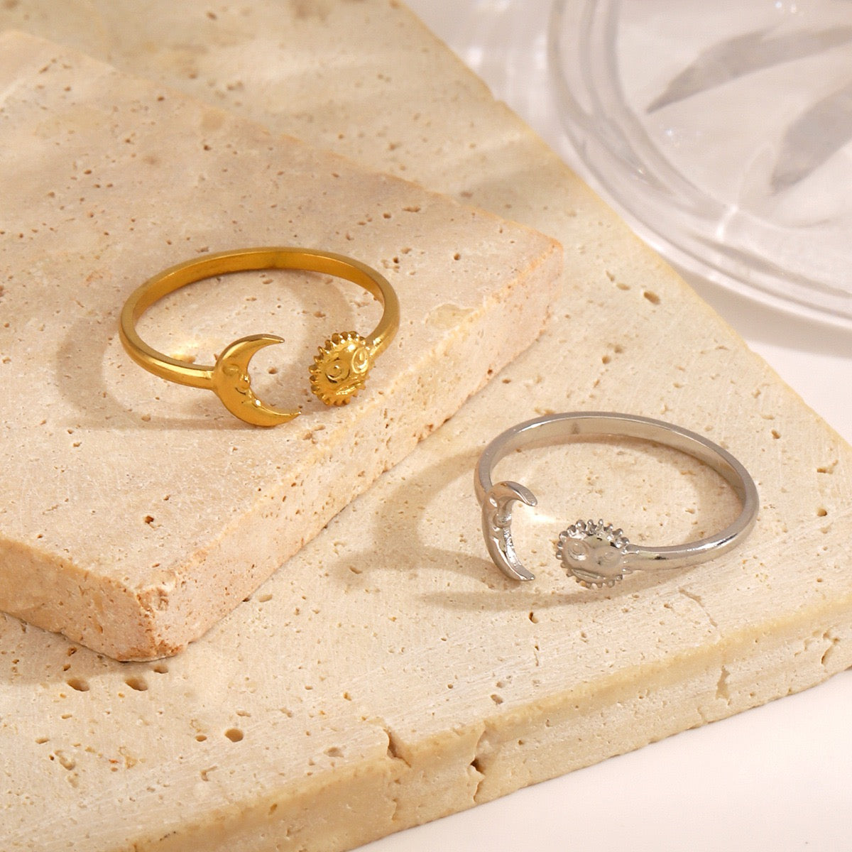 Lou Sun and moon rings