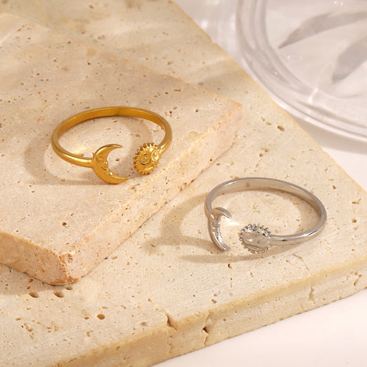 Lou Sun and moon rings