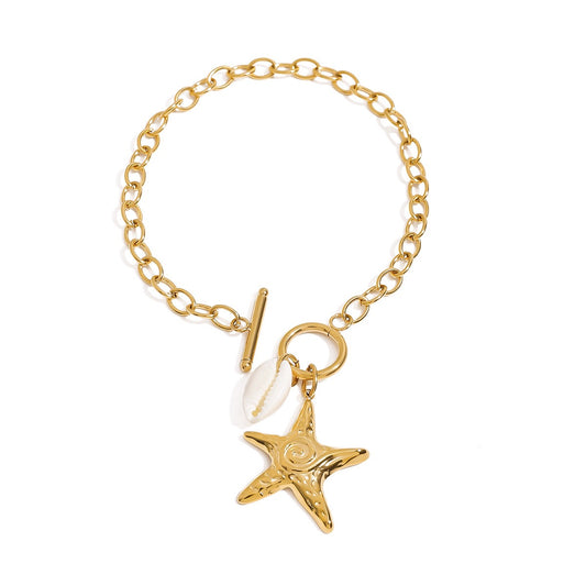Swirl star bracelet