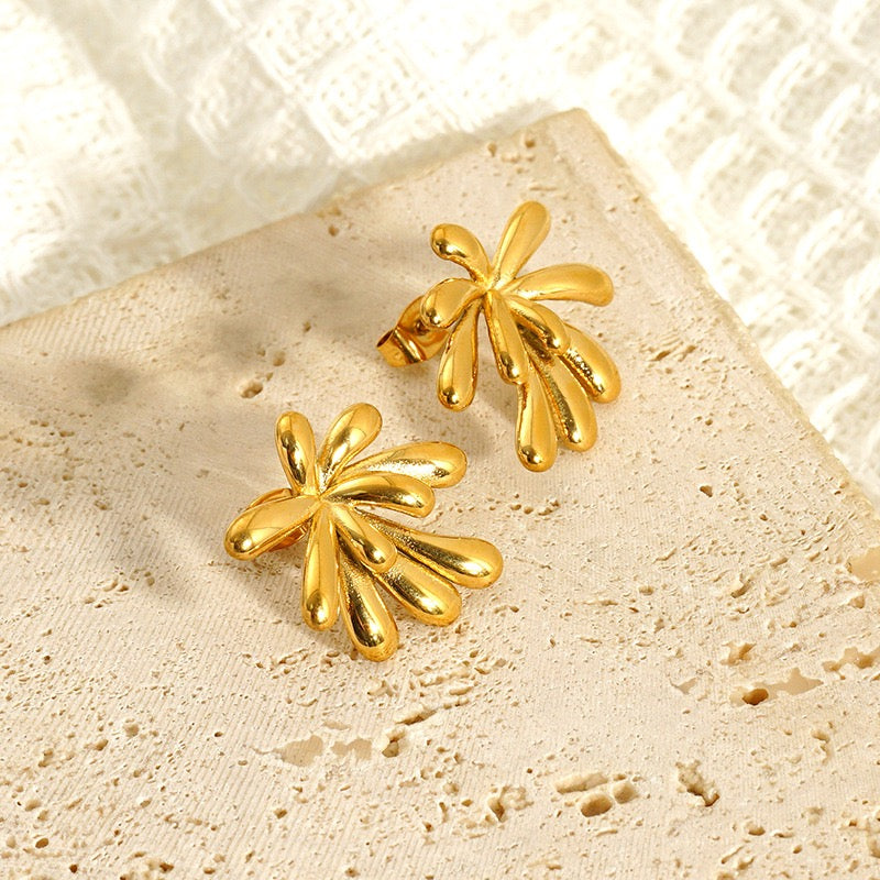 Firework flower earrings
