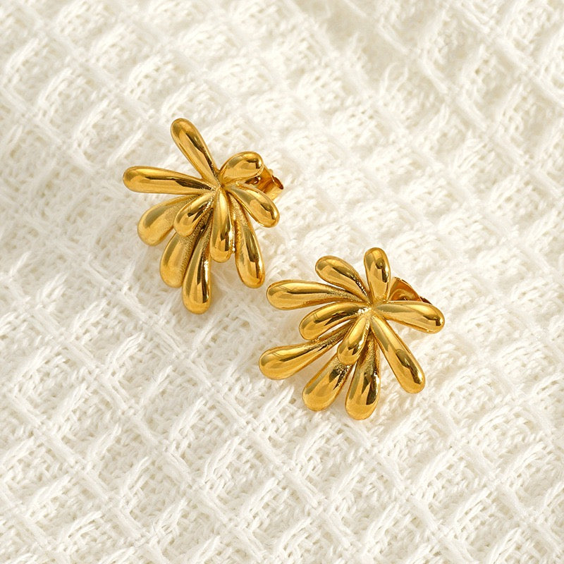Firework flower earrings