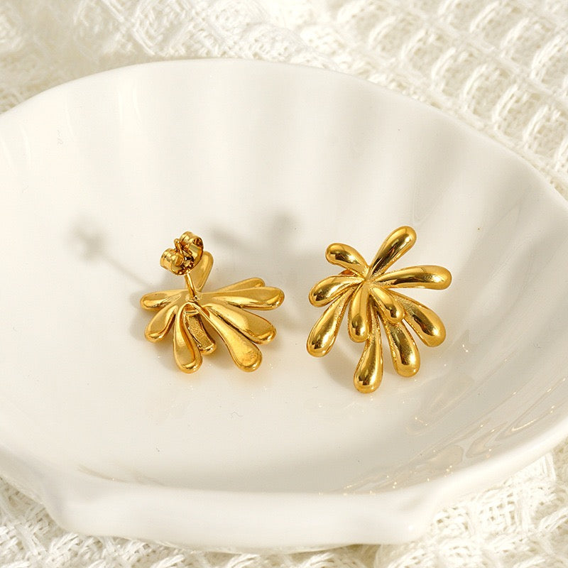 Firework flower earrings