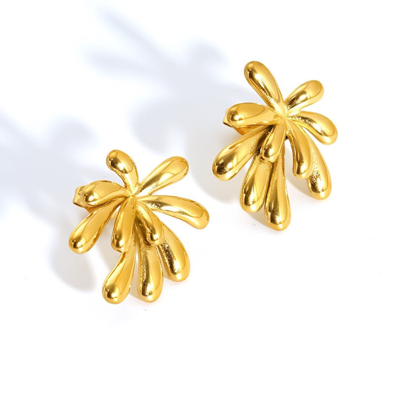 Firework flower earrings