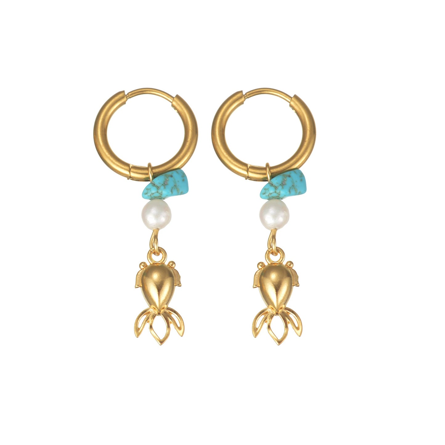 Green stone ocean hoops