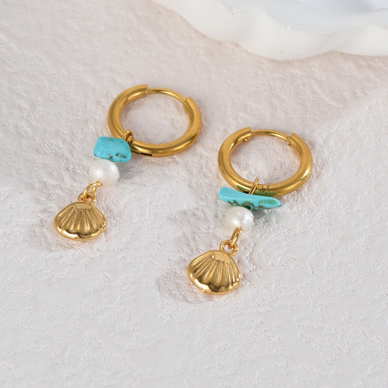 Green stone ocean hoops