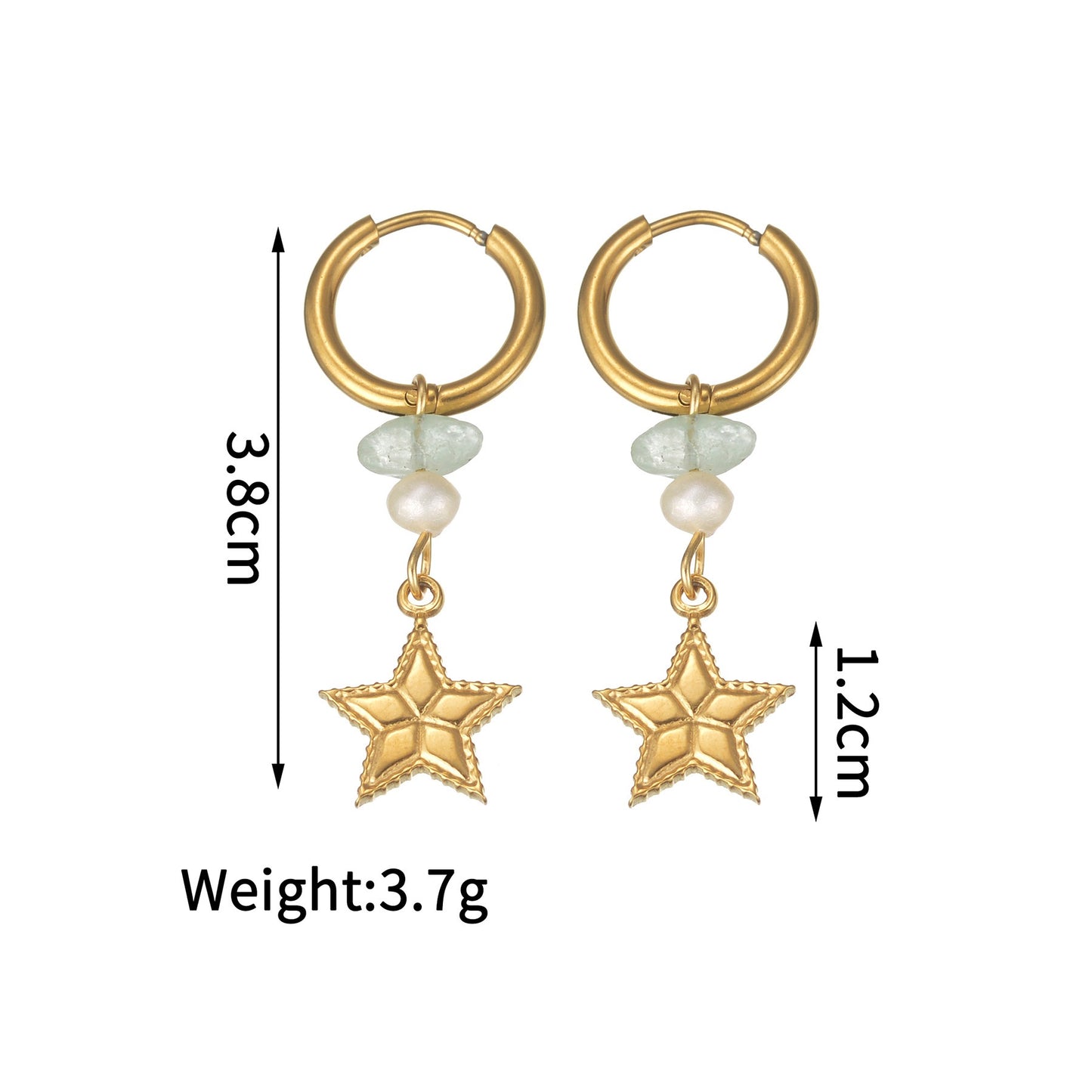 Green stone ocean hoops