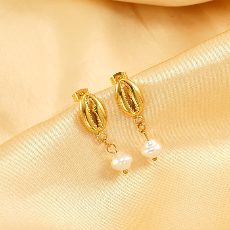 Shealla Shell beady earrings