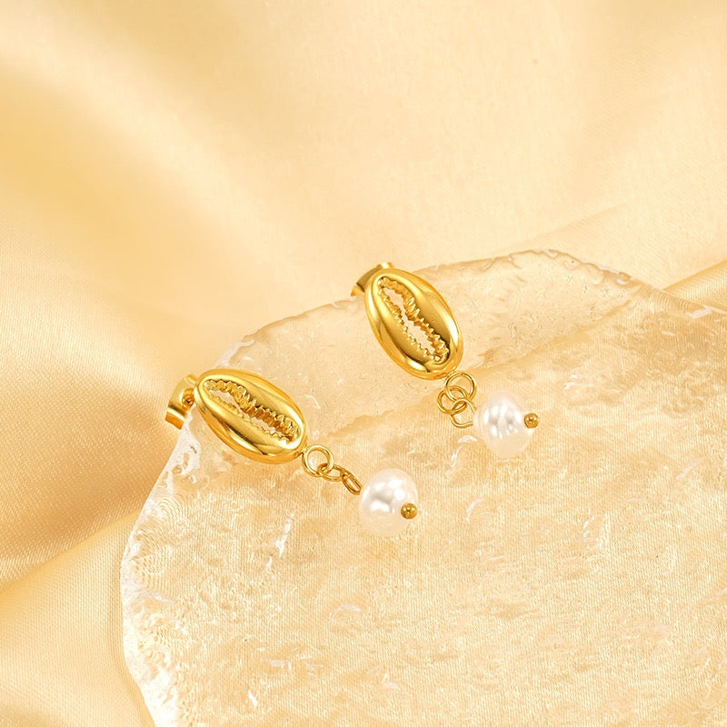 Shealla Shell beady earrings