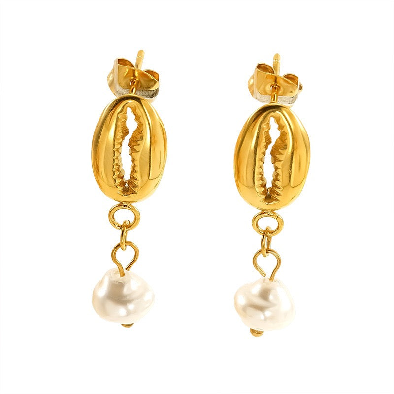 Shealla Shell beady earrings