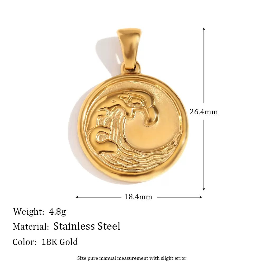 Alayah Wave of the ocean necklace