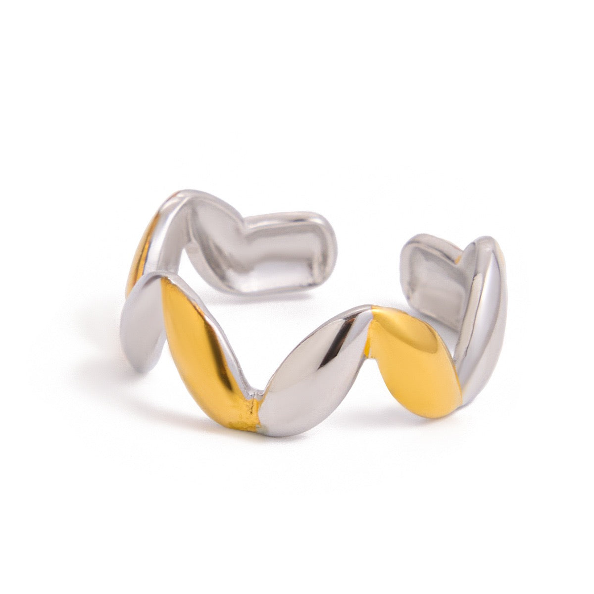 Two tones wave rings