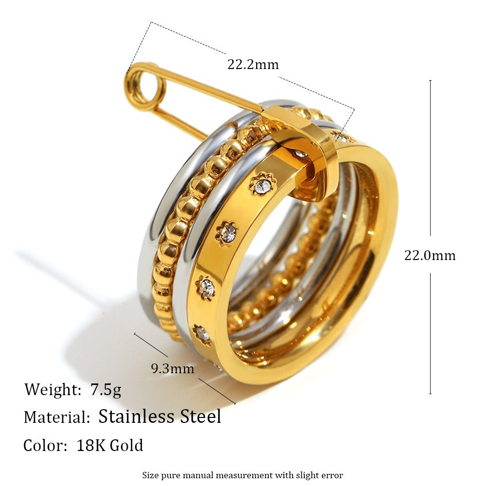 Penny pin layer ring