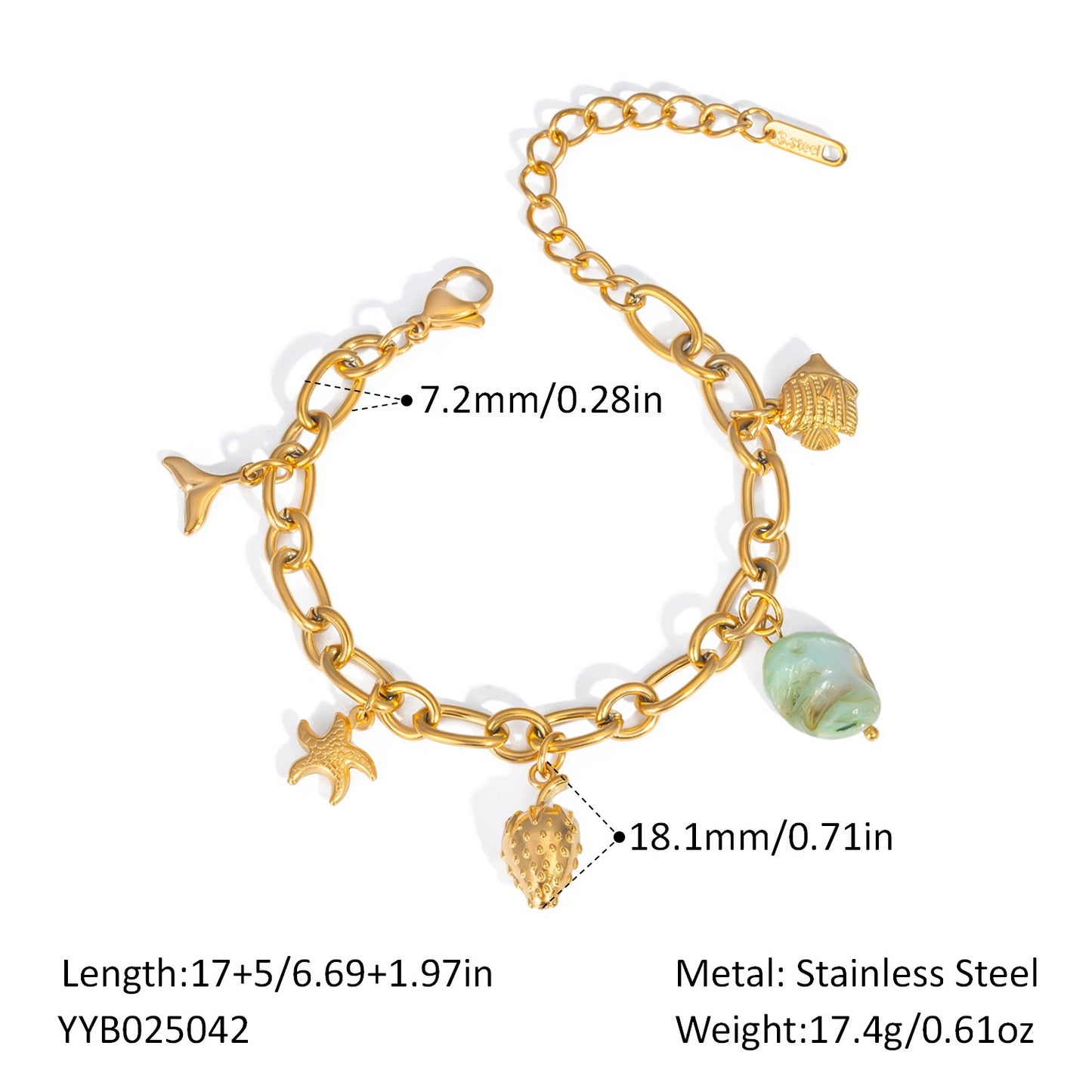 Ocean charm bracelets