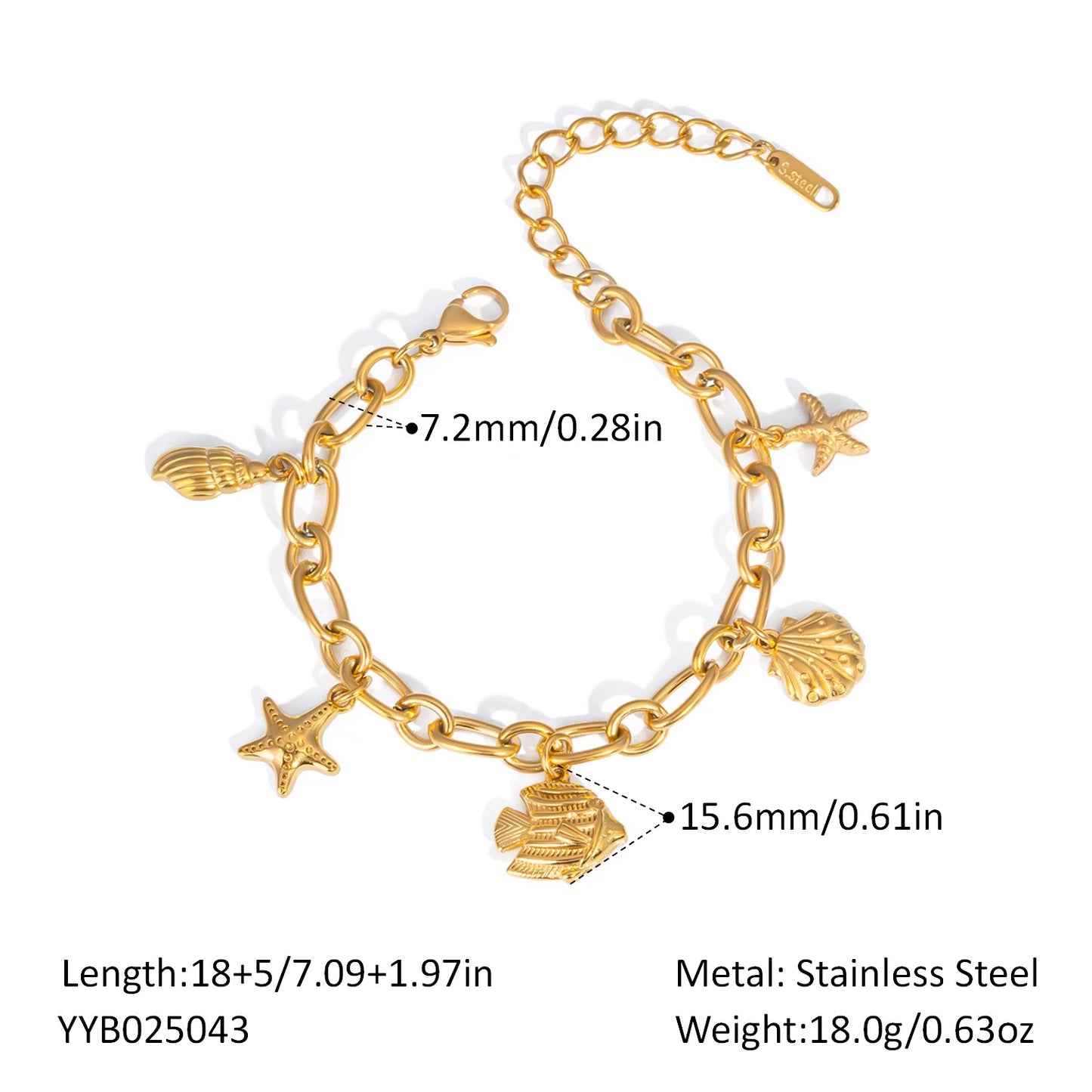 Ocean charm bracelets