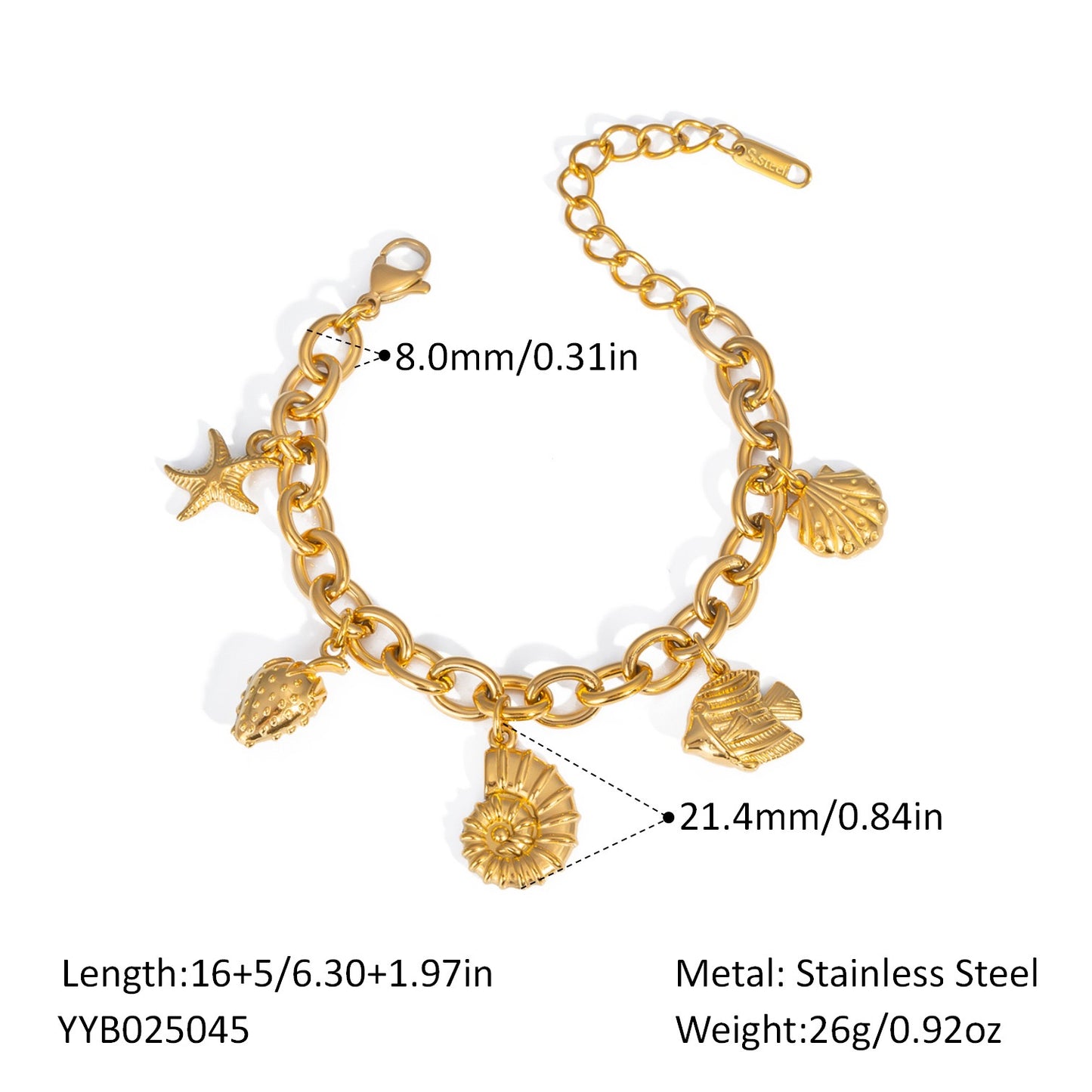 Ocean charm bracelets