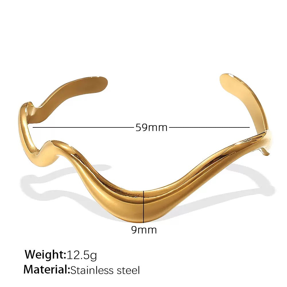 Bondi windy wave bangles