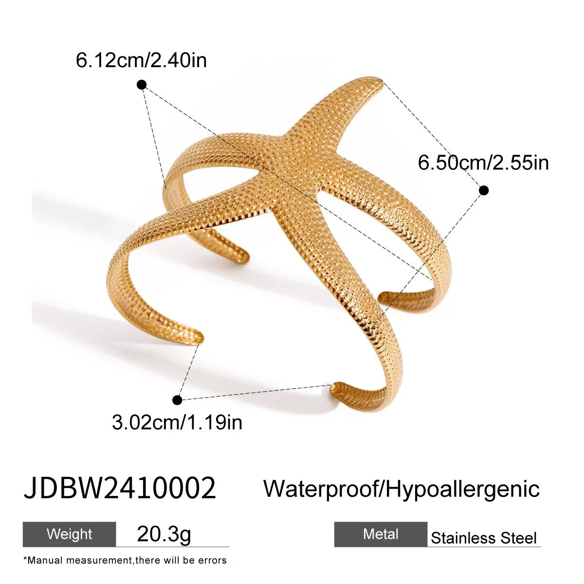 Big starfish bangle