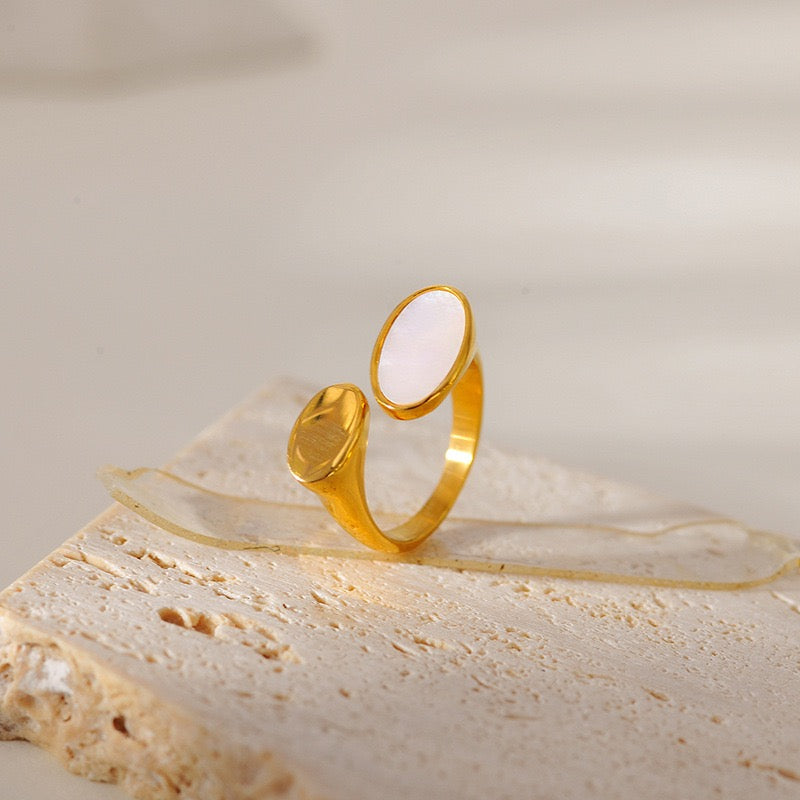 Mother of pearl rings