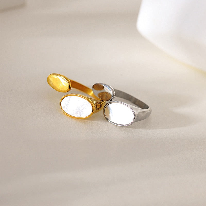 Mother of pearl rings