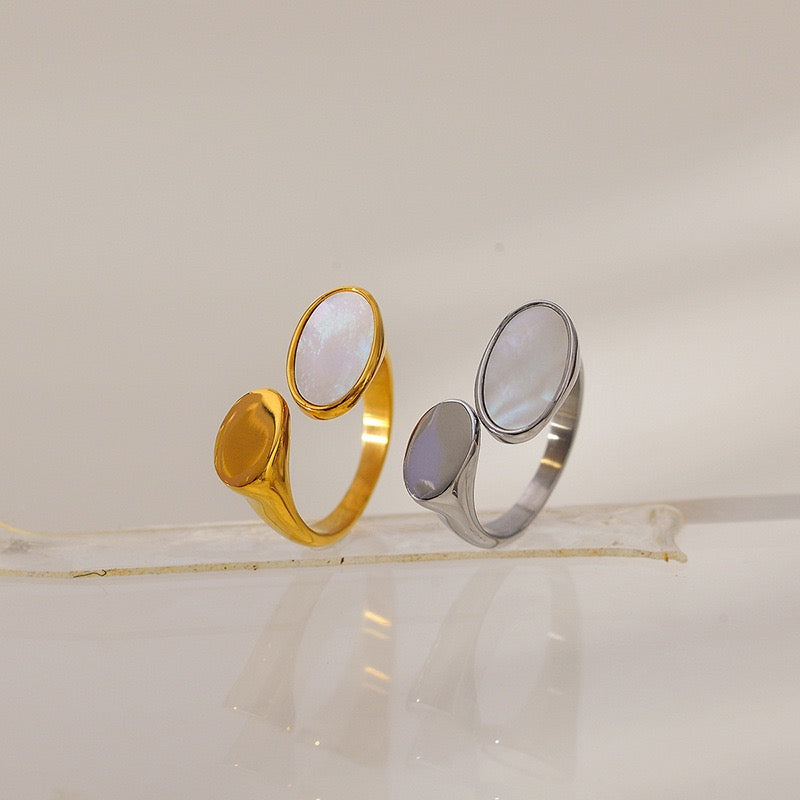 Mother of pearl rings
