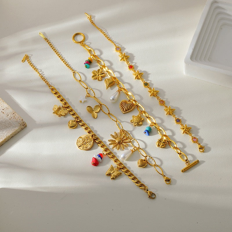 Starfish charm bracelets