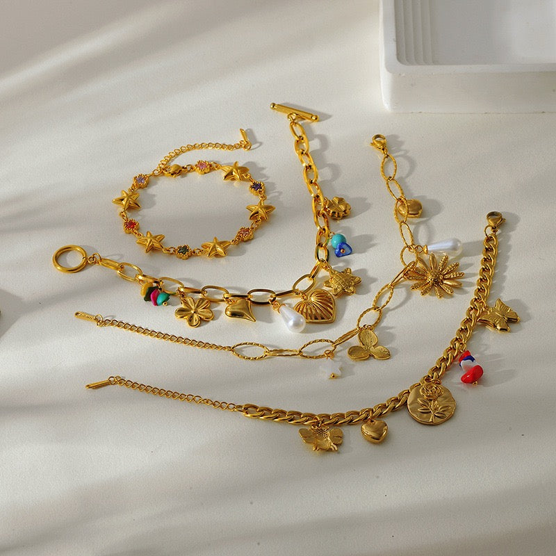 Starfish charm bracelets