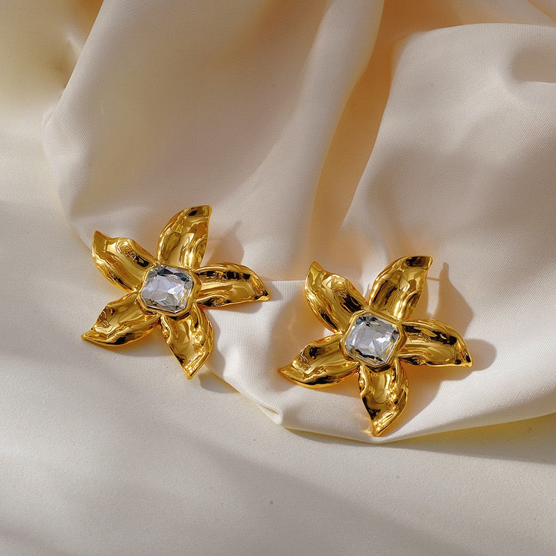 Island coral summer earrings