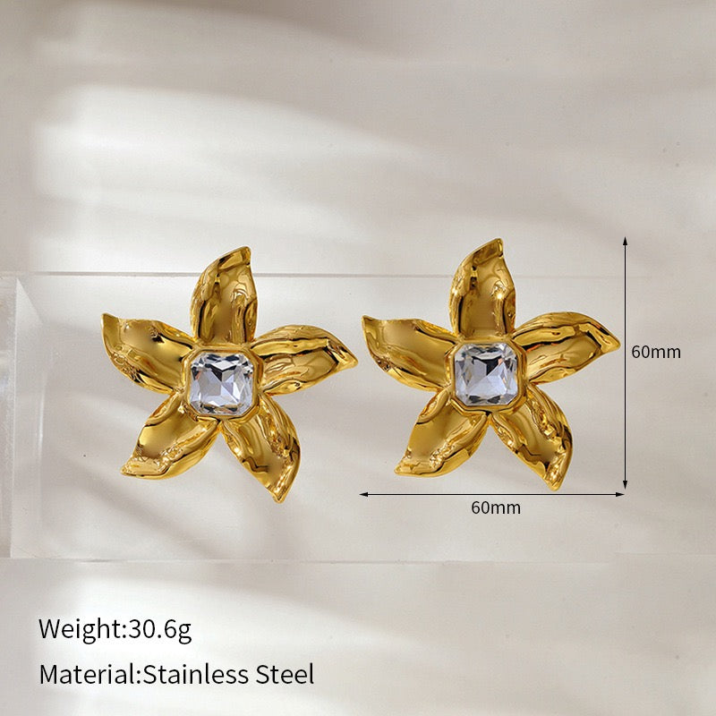 Island coral summer earrings