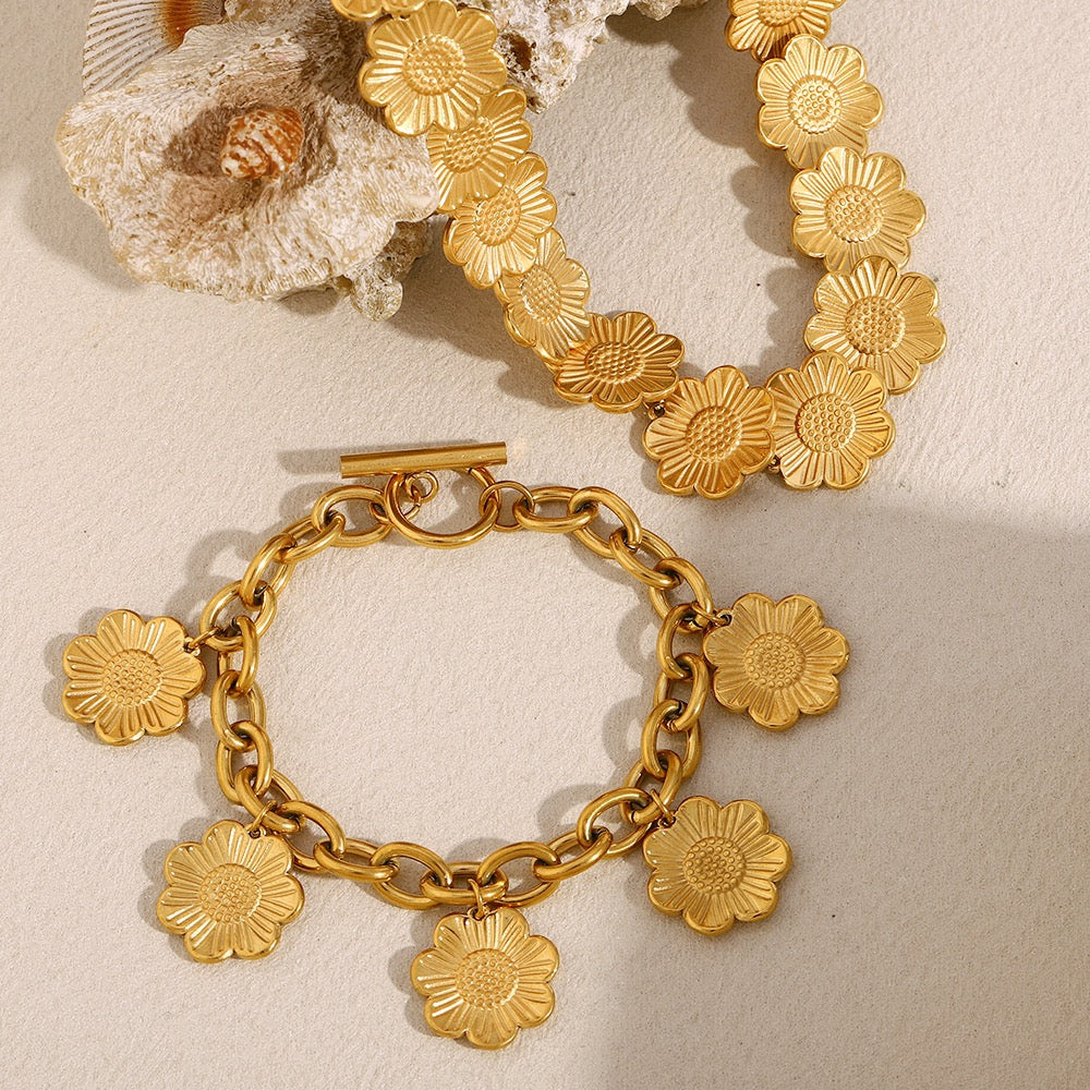 Flower dance bracelet