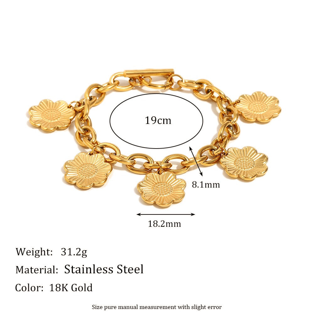 Flower dance bracelet