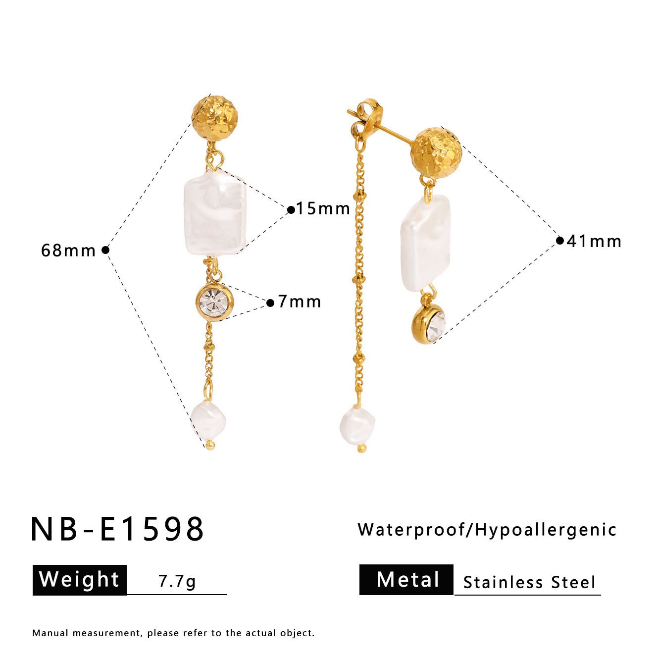 Bera pearly two ways earrings