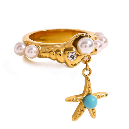 Ficia Blue starfish rings