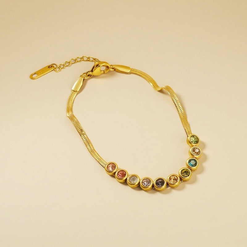 Norman zircon stone bracelet
