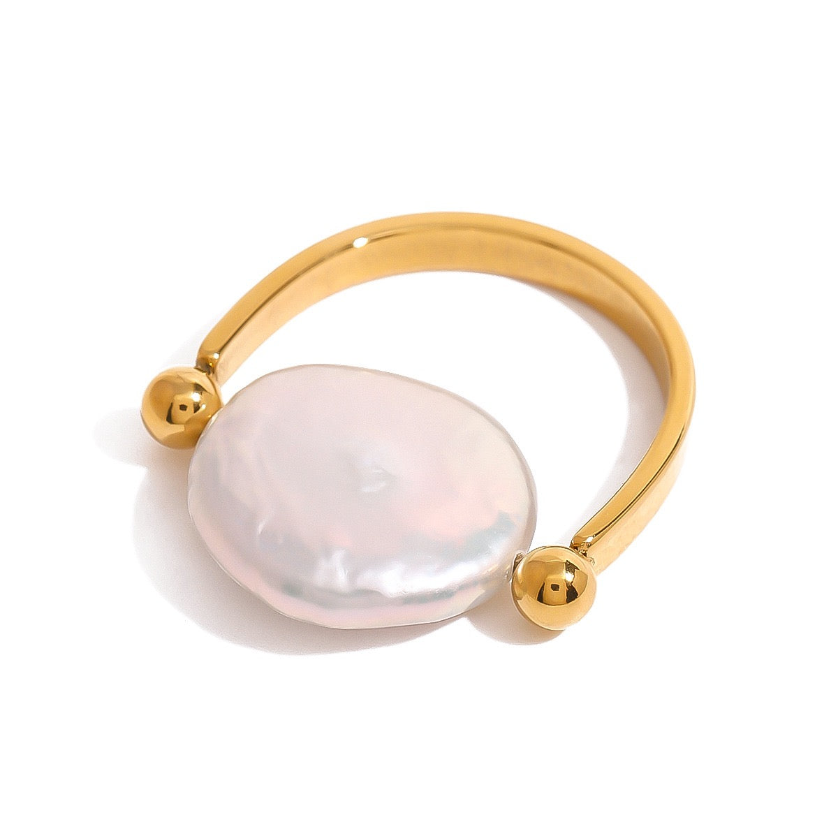 Flip pearl ring