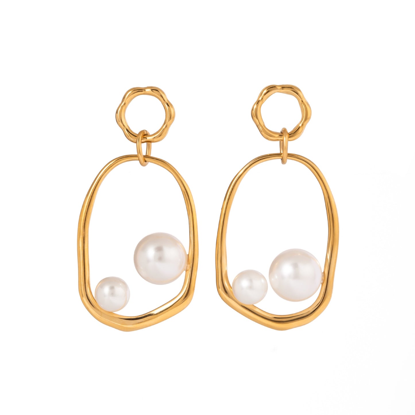 Pearly gate earrings