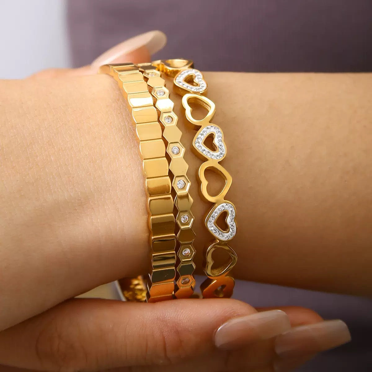 Honey nest bangles