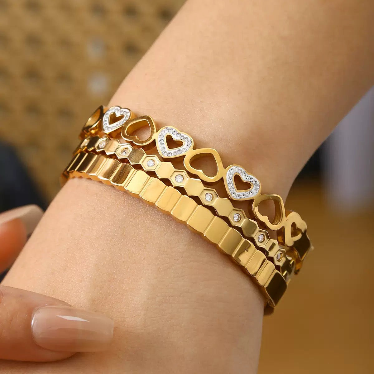 Honey nest bangles