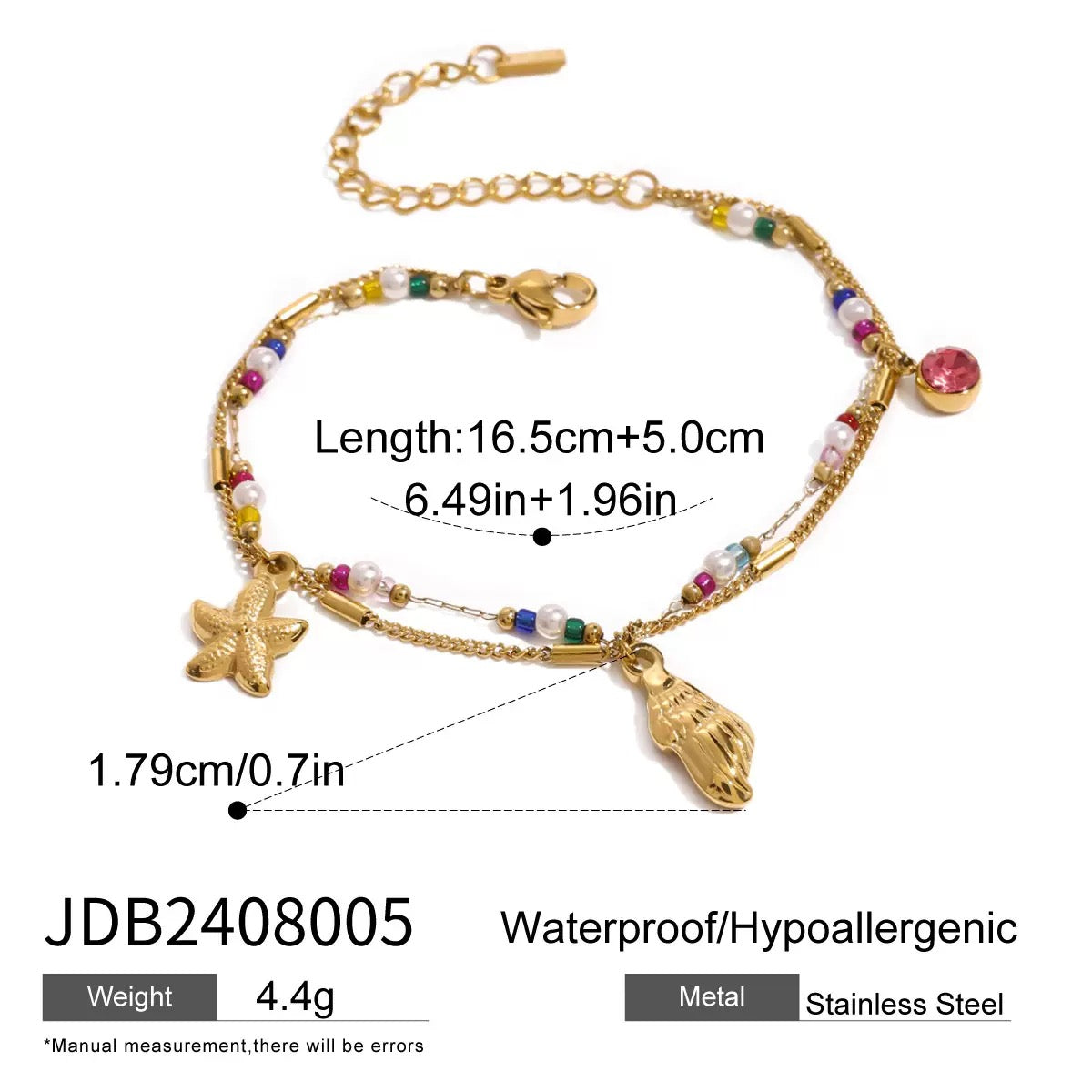 Anny Bondi rainbow charm bracelets collections