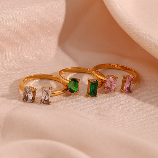 Double stone rings