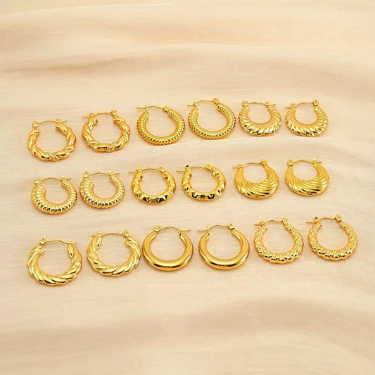 Lava oval hoops