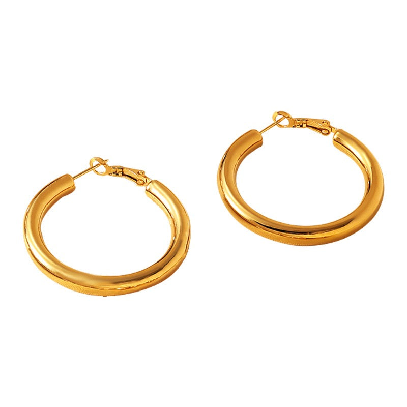 Burma hoop earrings