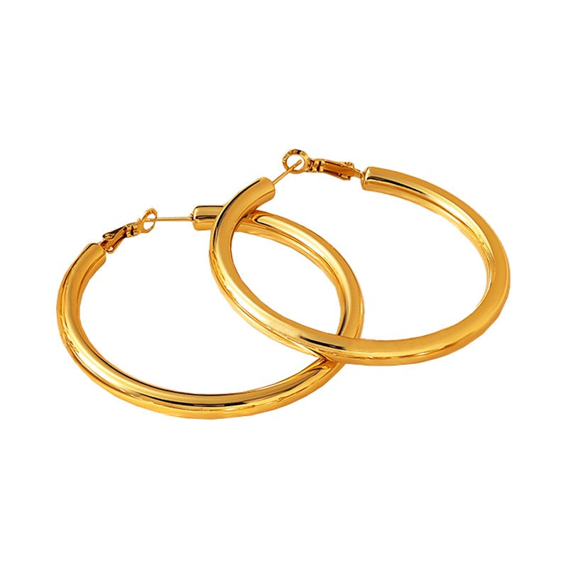 Burma hoop earrings