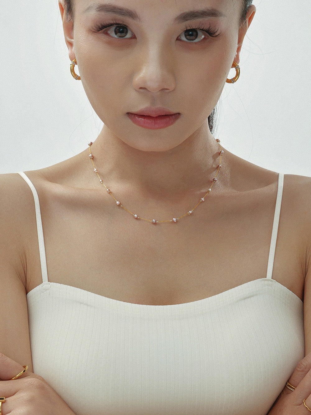 Dainty freshwater Pearls set