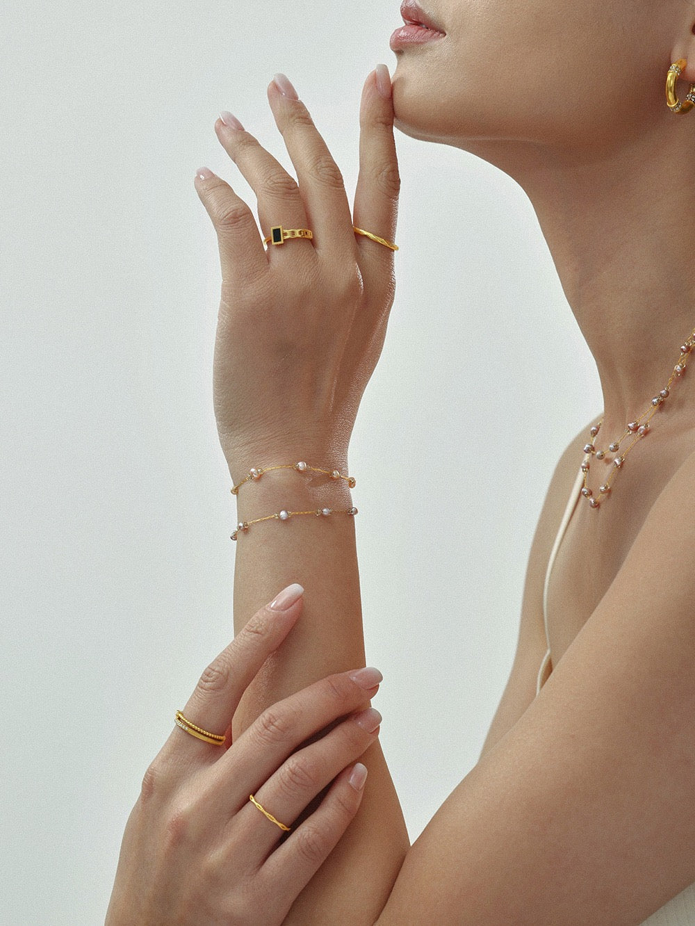 Dainty freshwater Pearls set