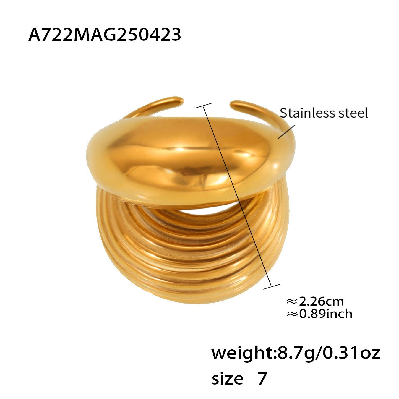 Sexy lips statement rings