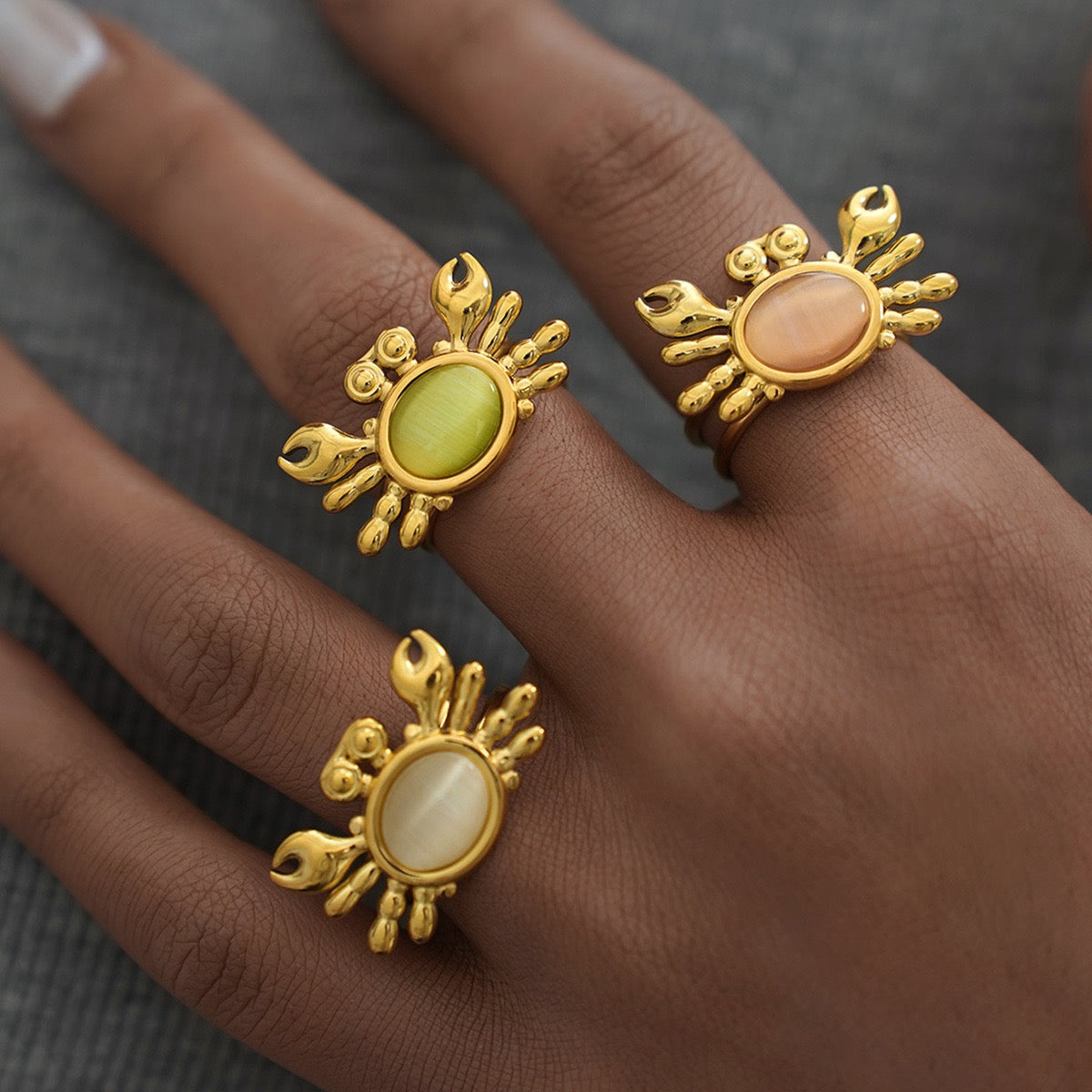 Cute crab ring